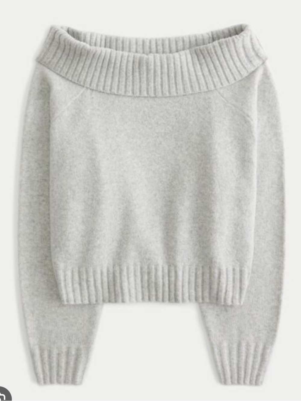 Hollister Easy fold over off the shoulder sweater.
